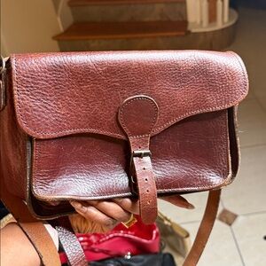 Elegant Brown Leather Women's Bag